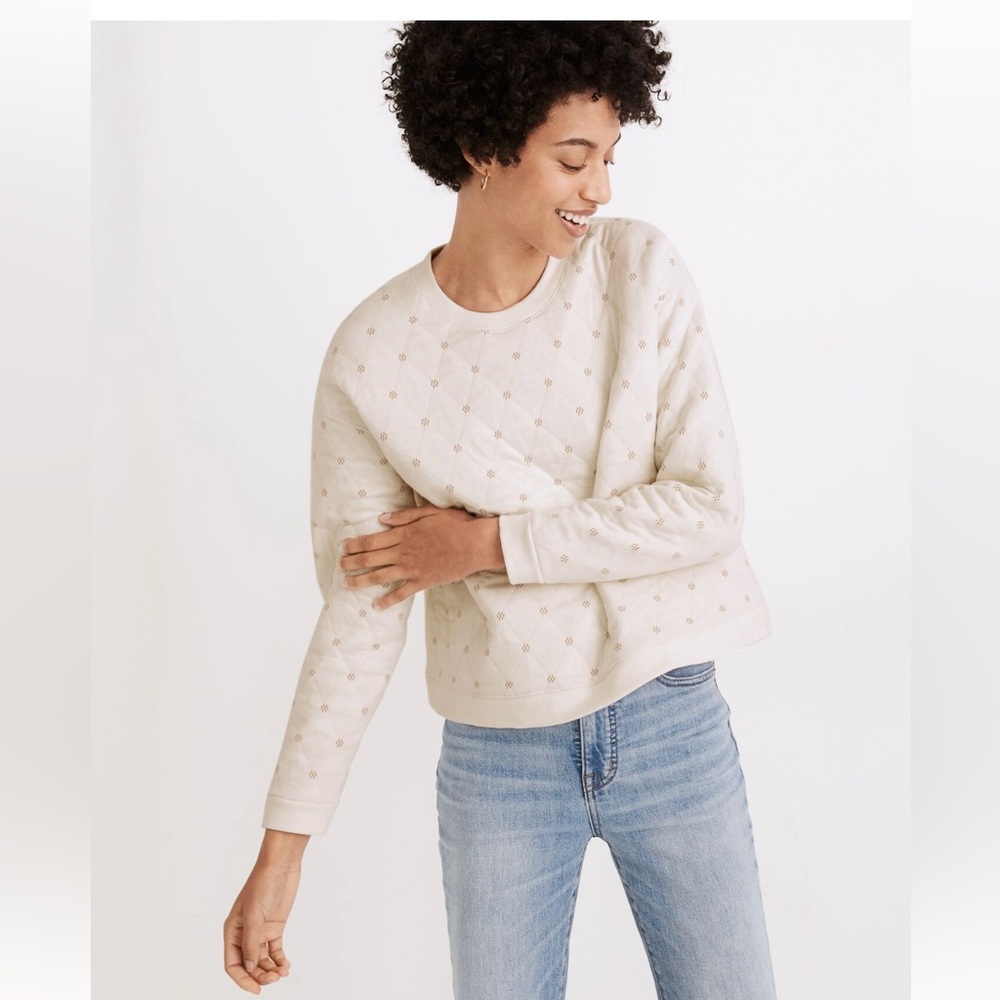 Madewell Quilted Swing Sweater